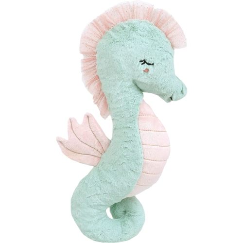 MON AMI Shelley The Seahorse Stuffed Animal, 1 Pc, Green - 18', Use as Toy or Nursery Room Décor, Great Gifts for Kids of All Ages, Ocean Animals