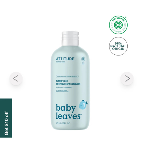 Baby Leaves- Bubble Wash