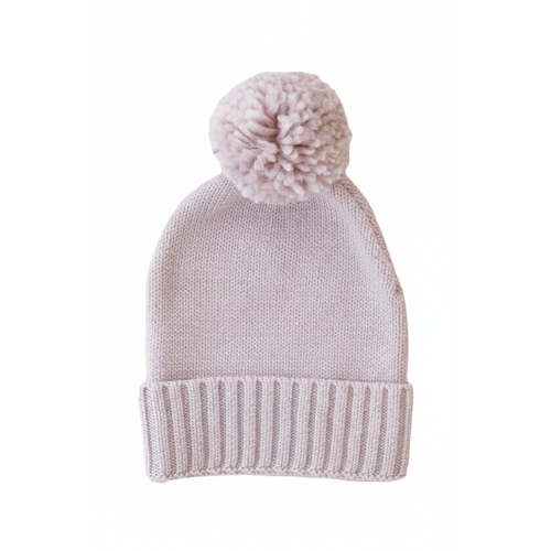 Knit Baby Pom Pom Beanie