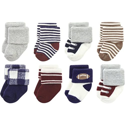Hudson Baby Baby Girls' Cotton Rich Newborn and Terry Socks