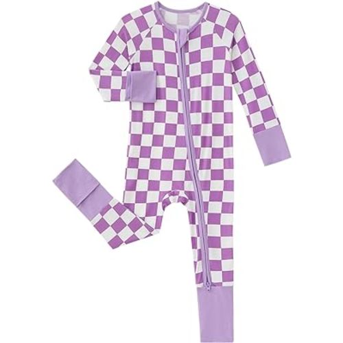 Baby Viscose from Bamboo Pajamas - Infant Boys Girls Footless Zippy Pjs Sleep 'N Play Clothes - One Piece Romper