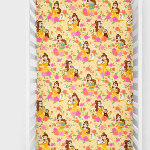 Disney Princess Belle Fitted Crib Sheet – Little Sleepies