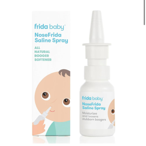 Frida Baby NoseFrida Saline Mist Spray, Baby Saline Nasal Spray Decongestant for Allergy Relief and Congestion Relief to Soften Nasal Passages, 0.68 fl.oz.