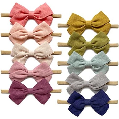 Baby Girl Headbands and Bows, Super Soft Hair Accessories for Newborn Infant Todder.