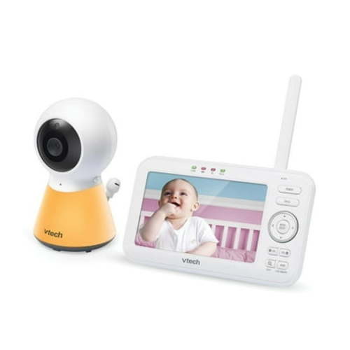 VTech 1080p Digital Video Baby Monitor System with 5-In. LCD Display, Adaptive Night-Light, Audio, VM5254