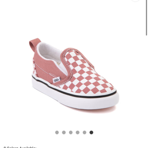 Vans Slip-On Checkerboard Skate Shoe - Baby / Toddler - Withered Rose | Journeys