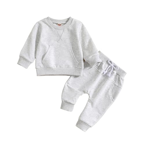 Baby Boy Clothes Toddler Boy Outfits 2-piece Cotton Baby Boys Top and Pants Set for Fall Winter