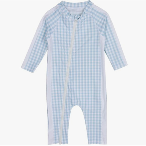 SwimZip Boys' Long-Sleeve UPF 50+ Swimsuit for Baby, Toddler, & Little Boys