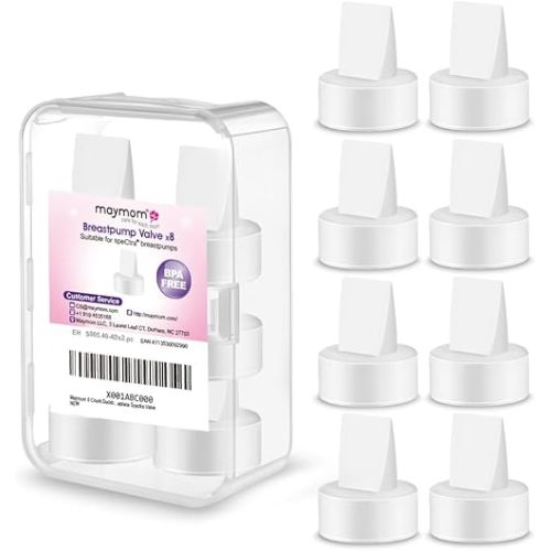Maymom 8 Count Duckbill Valves for Spectra S1 Spectra S2 Spectra 9 Plus. Not Original Spectra Pump Parts Replace Spectra Duckbill Valve Not Original Spectra S2 Accessories Work w Spectra (White)