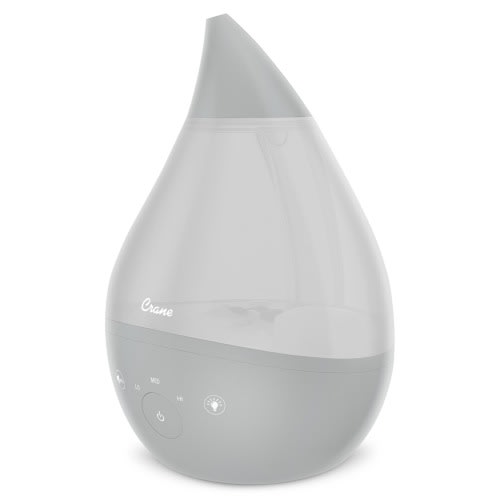 Crane Air Drop 2.0 4-in-1 1-Gallon Cool Mist Humidifier, Grey