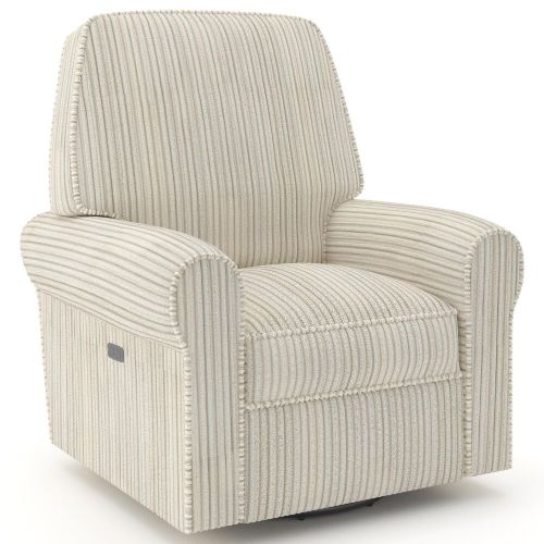 Eastern Shore Savannah Power Swivel Glider Recliner in Natural