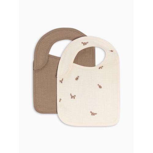 Colored Organics 2-Pack Muslin Bibs