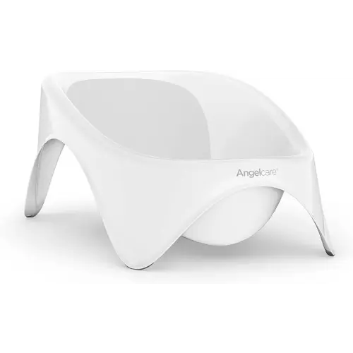 Angelcare 2-in-1 Baby Bathtub | Ideal for Infants, Babies, and Newborns | 0-12 Months or Up to 26 Pounds, White