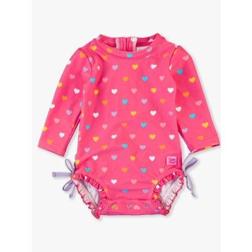 Long Sleeve One Piece Rash Guard | RuffleButts & RuggedButts