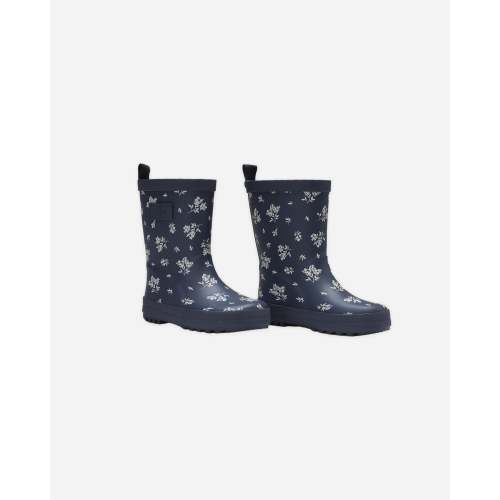Rainboot || Blue Floral – Rylee + Cru