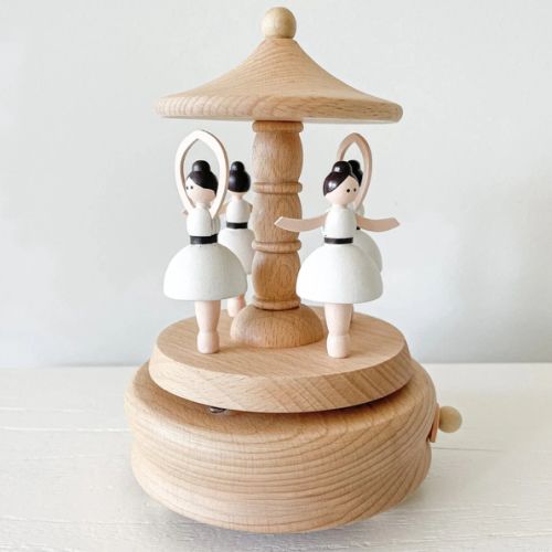 Heirloom Wooden Musical Carousel - Ballerina