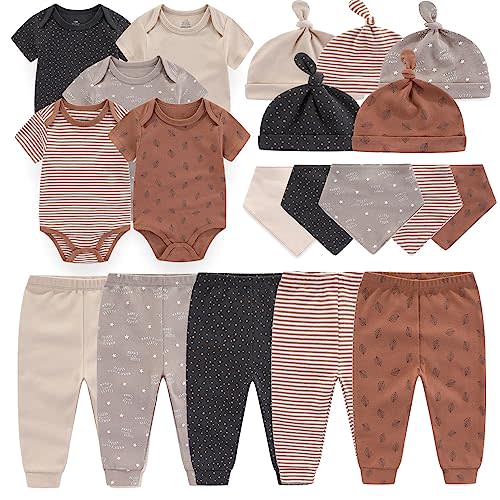 Kiddiezoom Newborn Baby Girl Boy Clothes Baby Outfits Pants Bodysuits Gifts Set Layette Set 0-3 Months