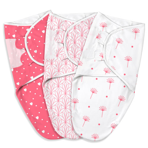 GLLQUEN BABY Swaddle Blankets for Baby Boy Girl, 0-3 Months Infant Swaddling Sleep Sack, 3 Pack Wrap Set, Newborn Adjustable Swaddle (Small/Medium)