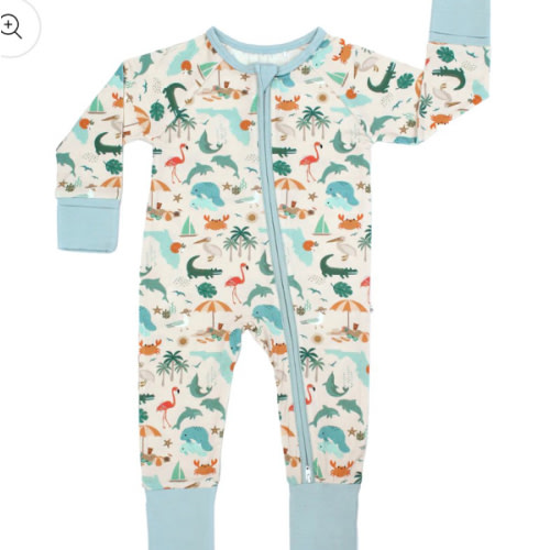 Explore Florida Bamboo Convertible Pajamas | Baby Footie – Emerson and Friends