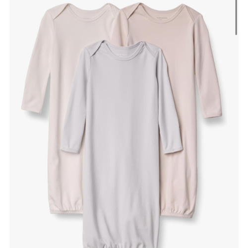Amazon Essentials Unisex Babies' Long Sleeve Sleeper Cotton Gown
