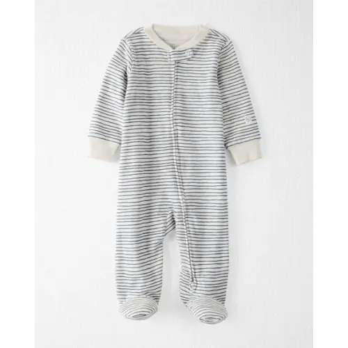 Baby Organic Cotton Sleep & Play Pajamas in Stripes - Little Planet | Carter's