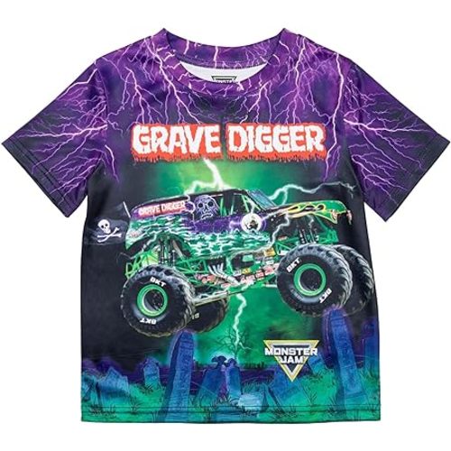 Monster Jam Matching Family T-Shirt Toddler to Adult Grave Digger El Toro Loco Megalodon