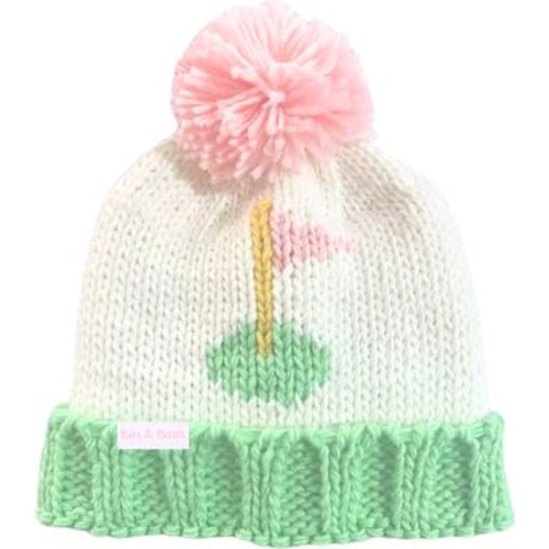 Golf Flag Bobble Hat, Pink, Small