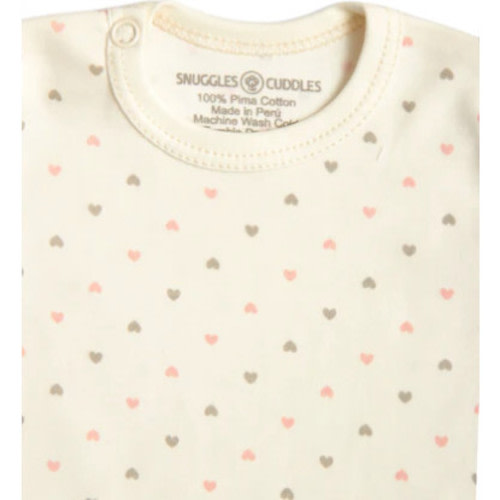 Hearts Long Sleeve Bodysuit - Snuggles n Cuddles | Maisonette