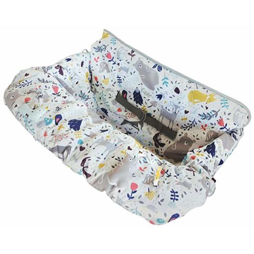 Eddie Bauer Reversible Comfy Cart Cover & High Chair Cover, White