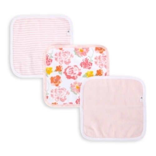 Rosy Spring Organic Cotton Washcloths 3 Pack