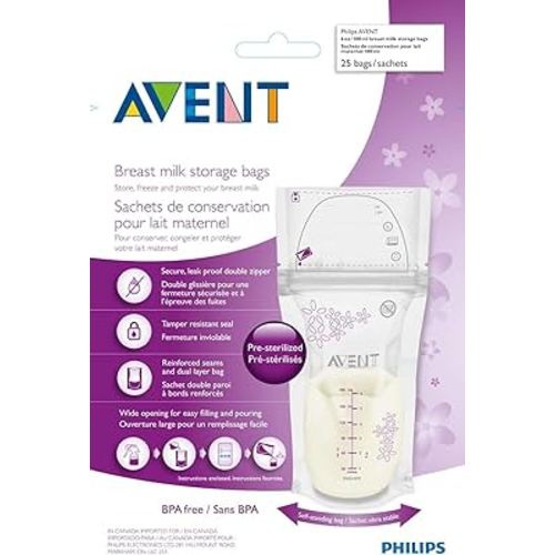 Avent Breast Milk Storage Bags - 6 oz - 50 ct, Size 6 oz