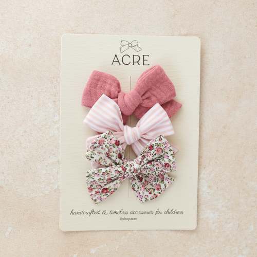 Tried & True Hair Bow Set • Lainey