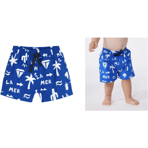 Recycled Fiber Swim Shorts | Electric blue