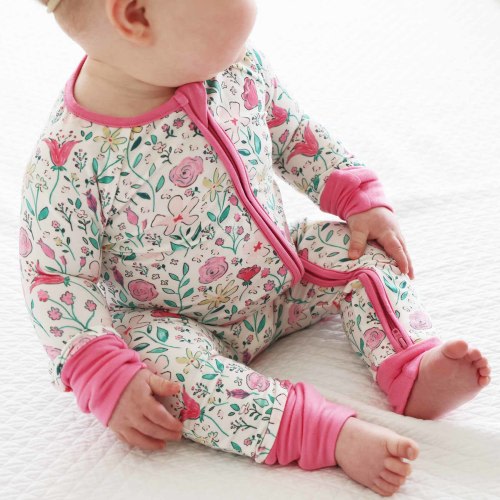 Paris Petals Convertible Zip Romper