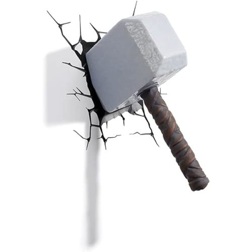 3DLightFX Marvel Avengers Thor Hammer 3D Deco Light
