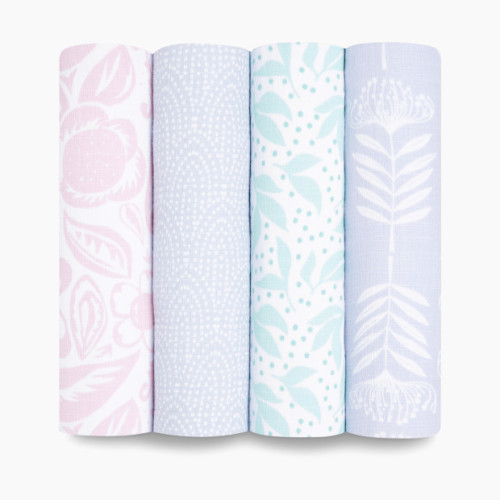 Aden + Anais Essentials Cotton Muslin Swaddles (4 Pack) - Damsel