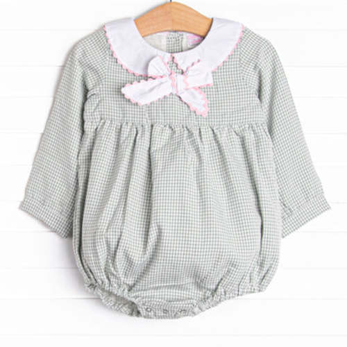 Schoolyard Sage Bubble, Green – Stitchy Fish 6M