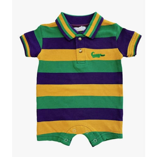 Mardi Gras Polo Shortall - Short Sleeve – zukababy