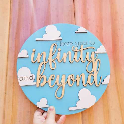 Toy Story Wall Sign, Baby Nursery Door Sign, Wall Decor for Andy's Room