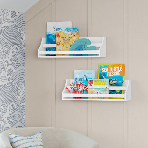 RiverRidge Home RiverRidge Kids Book Nook Toddler Bookshelf Set for Living Room and Playroom Storage - 2pc- White & Reviews | Wayfair