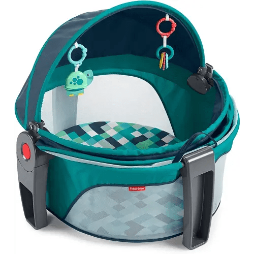 Fisher-Price On-the-Go Baby Dome - Pixel Forest, portable travel play space with canopy and toys