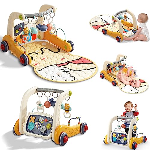 Wetoylst Baby Play Gym Baby Mat, Baby Activity Center Gym Kick Play Piano Musicial Lights, Baby Tummy Time Mat for Infant Babies Newborn Toddlers Boys Girls