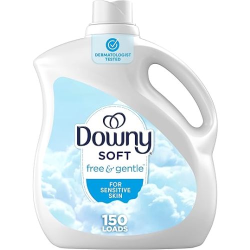 Downy Free & Gentle Fabric Softener (Fabric Conditioner), 111 fl oz, 150 Loads, Hypoallergenic