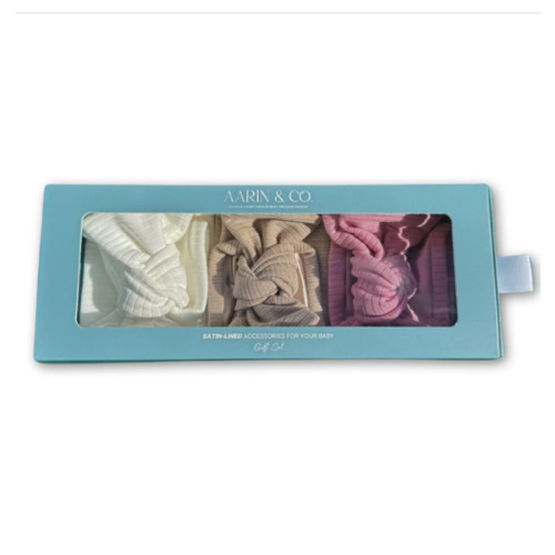 Newborn Satin Lined Bow Headband Gift Set – Aarin & Co.
