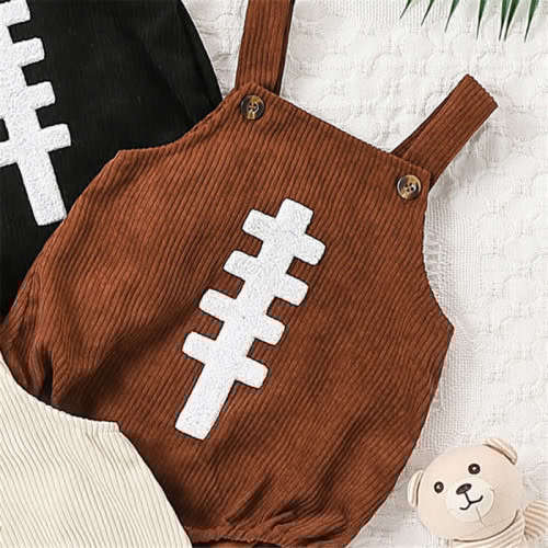 Baby Embroidered Rugby Corduroy Bodysuit