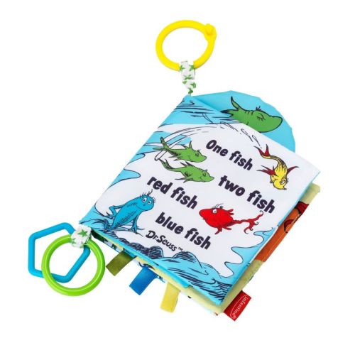 Infantino My First Dr. Seuss Baby Learning Soft Book - One Fish Two Fish Red Fish Blue Fish