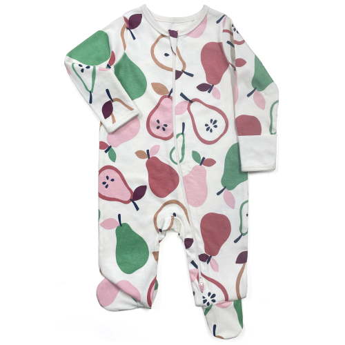 Wonder Nation Baby Gender Neutral Zip Front Footed Sleep N Play Pajamas, 2-Pack, Sizes Preemie-6/9 Months