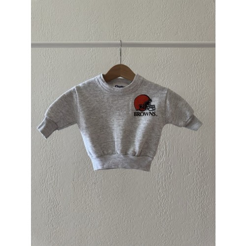 Vintage Cleveland Browns Sweatshirt Pullover Baby 6 Months Made In USA Chalkline