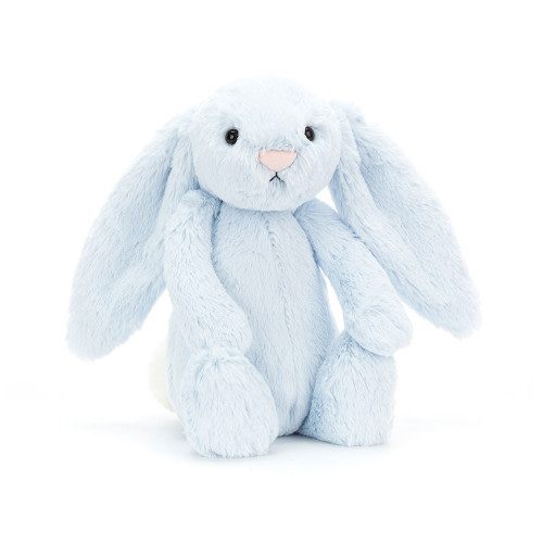 Jellycat Bashful Blue Bunny Stuffed Animal, Medium 12 inches | Rabbit and Bunny Plush Toy | Classic Children's Gif