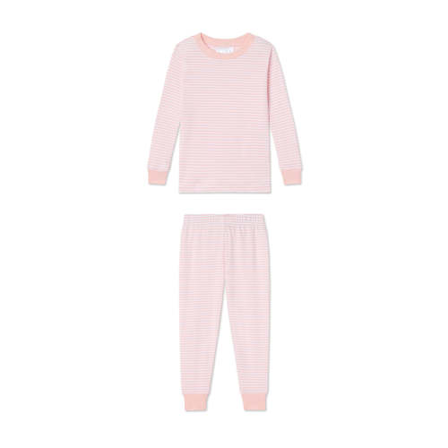LAKE | Kids | Pima Cotton Pajamas | English Rose Stripe Kids Long-Long Set